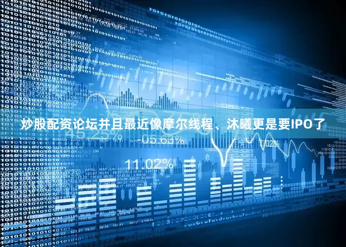 炒股配资论坛并且最近像摩尔线程、沐曦更是要IPO了