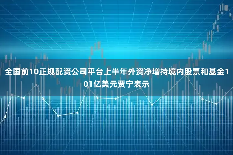 全国前10正规配资公司平台上半年外资净增持境内股票和基金101亿美元贾宁表示